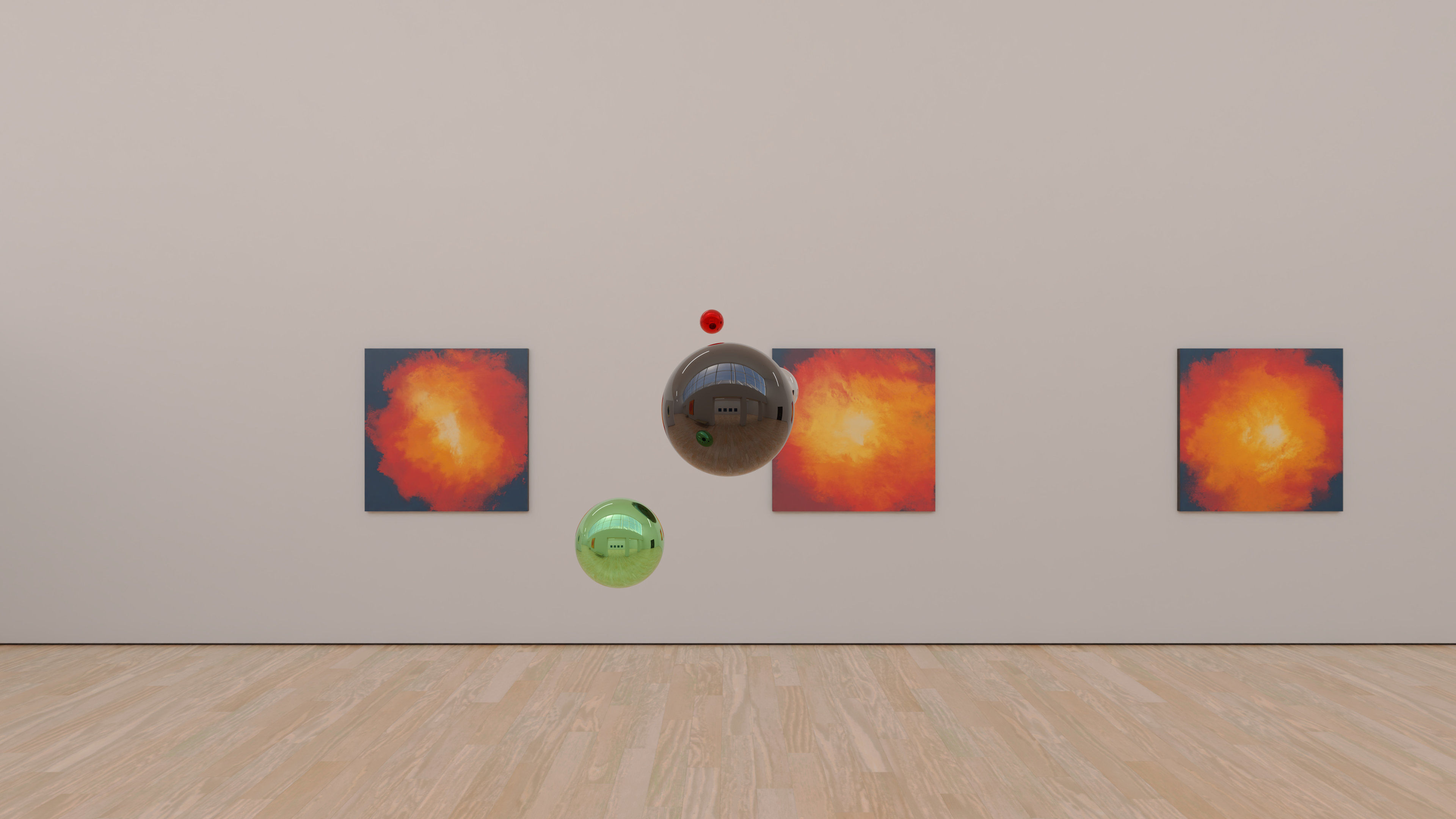 HDRI - Art Museum Gallery Interior 23 v2 - 16384x8192 Texture_16