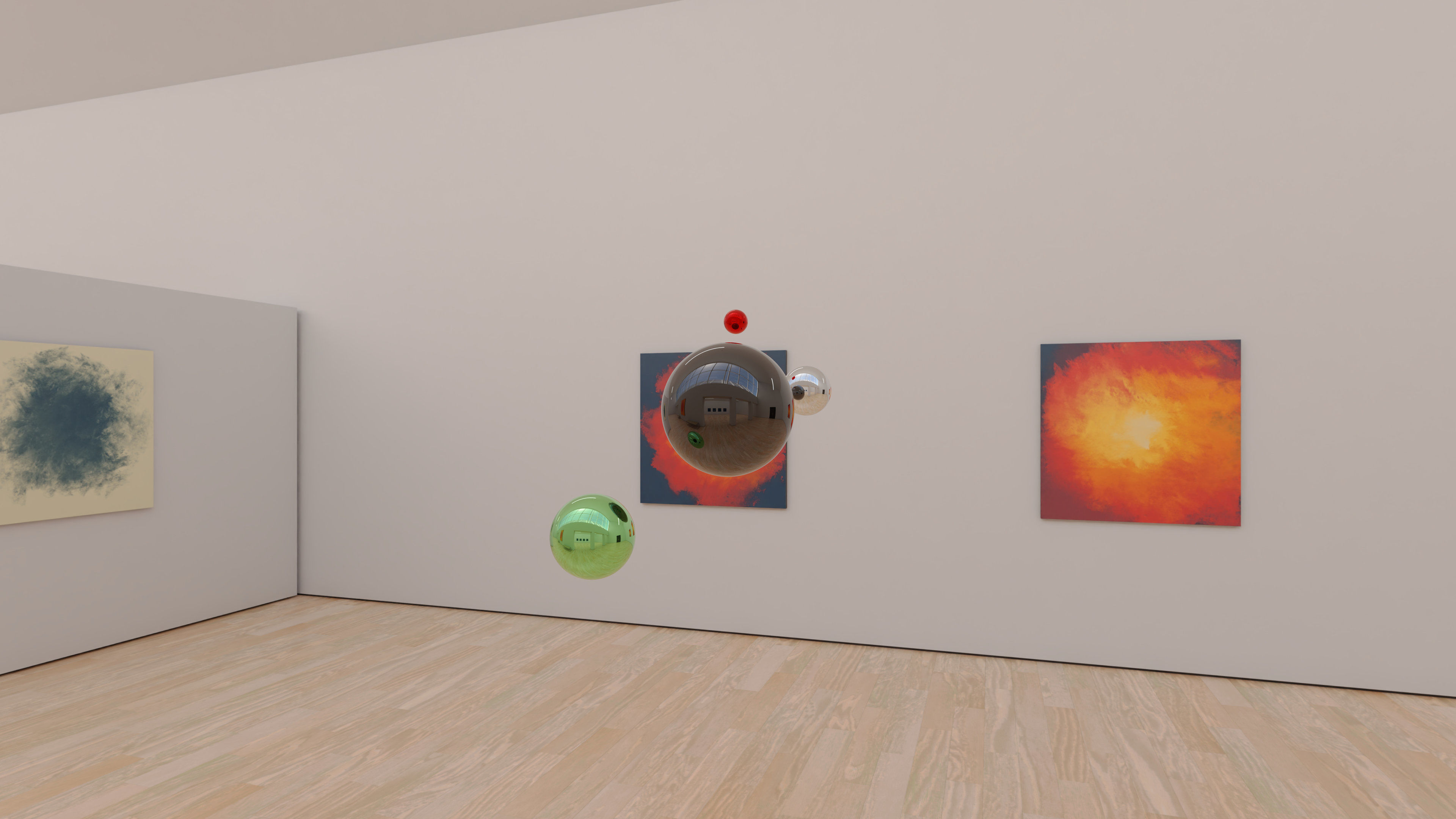 HDRI - Art Museum Gallery Interior 23 v2 - 16384x8192 Texture_17