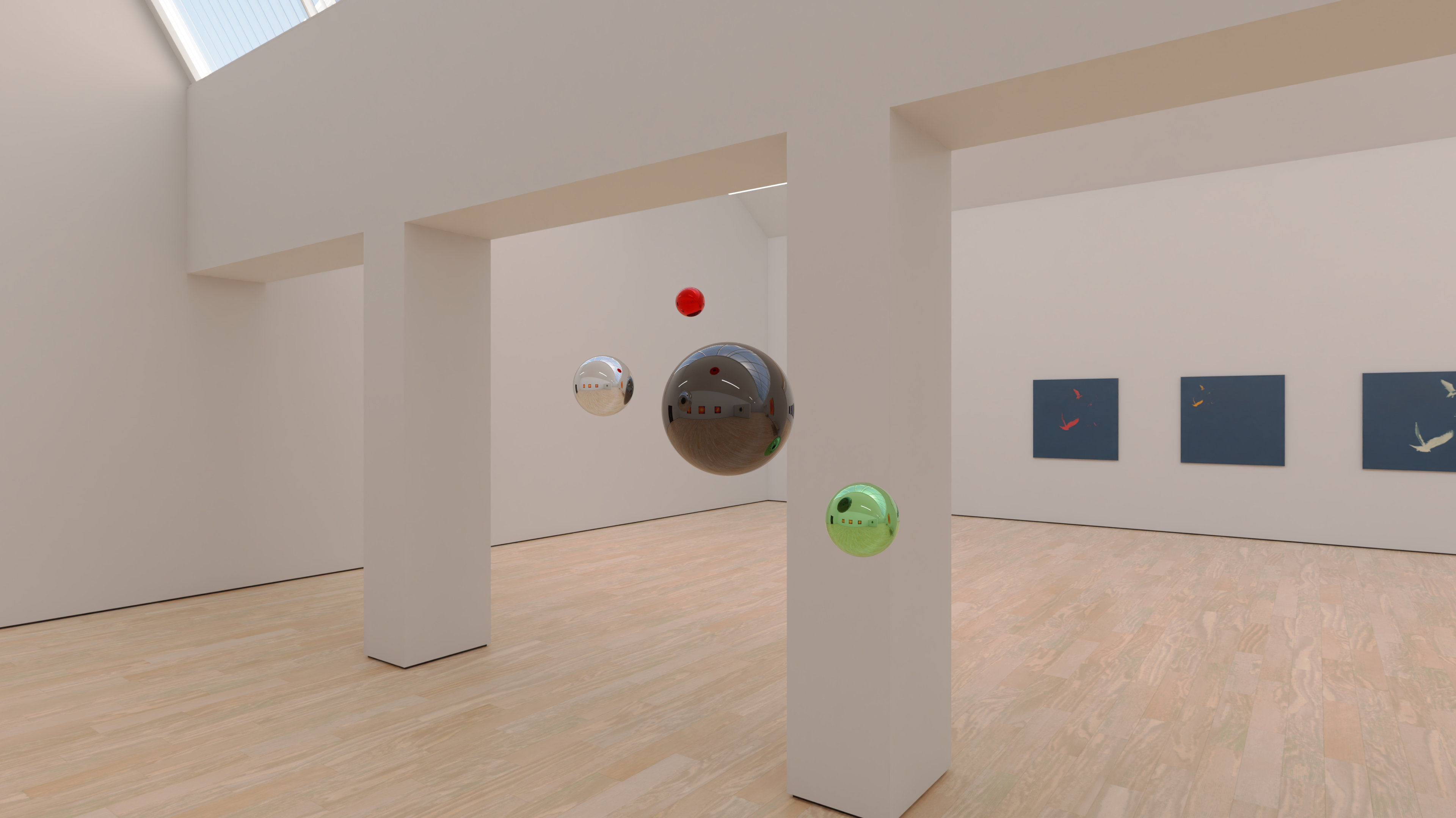 HDRI - Art Museum Gallery Interior 23 v2 - 16384x8192 Texture_8