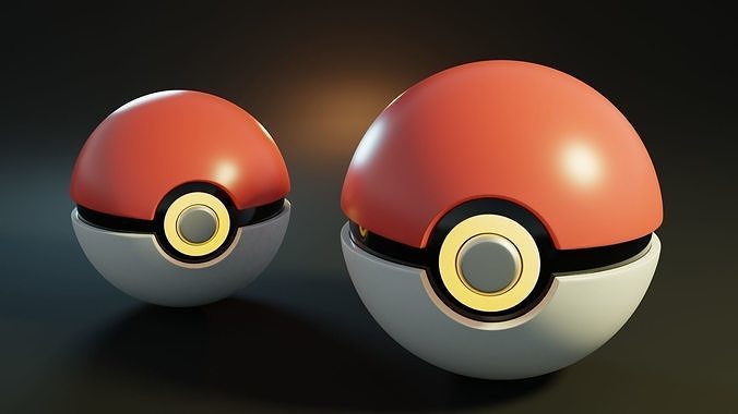 Pookie ball 3d model Low-poly 3D model