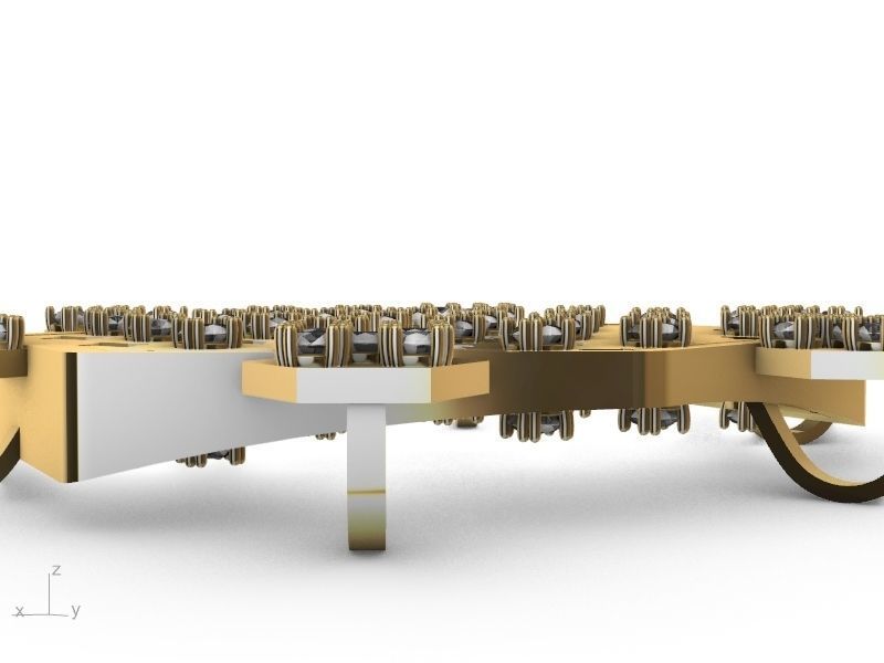 hexagon tortoise pendant stl verified  3D print model_8