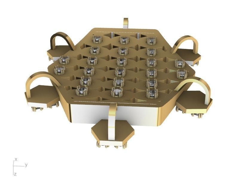 hexagon tortoise pendant stl verified  3D print model_6