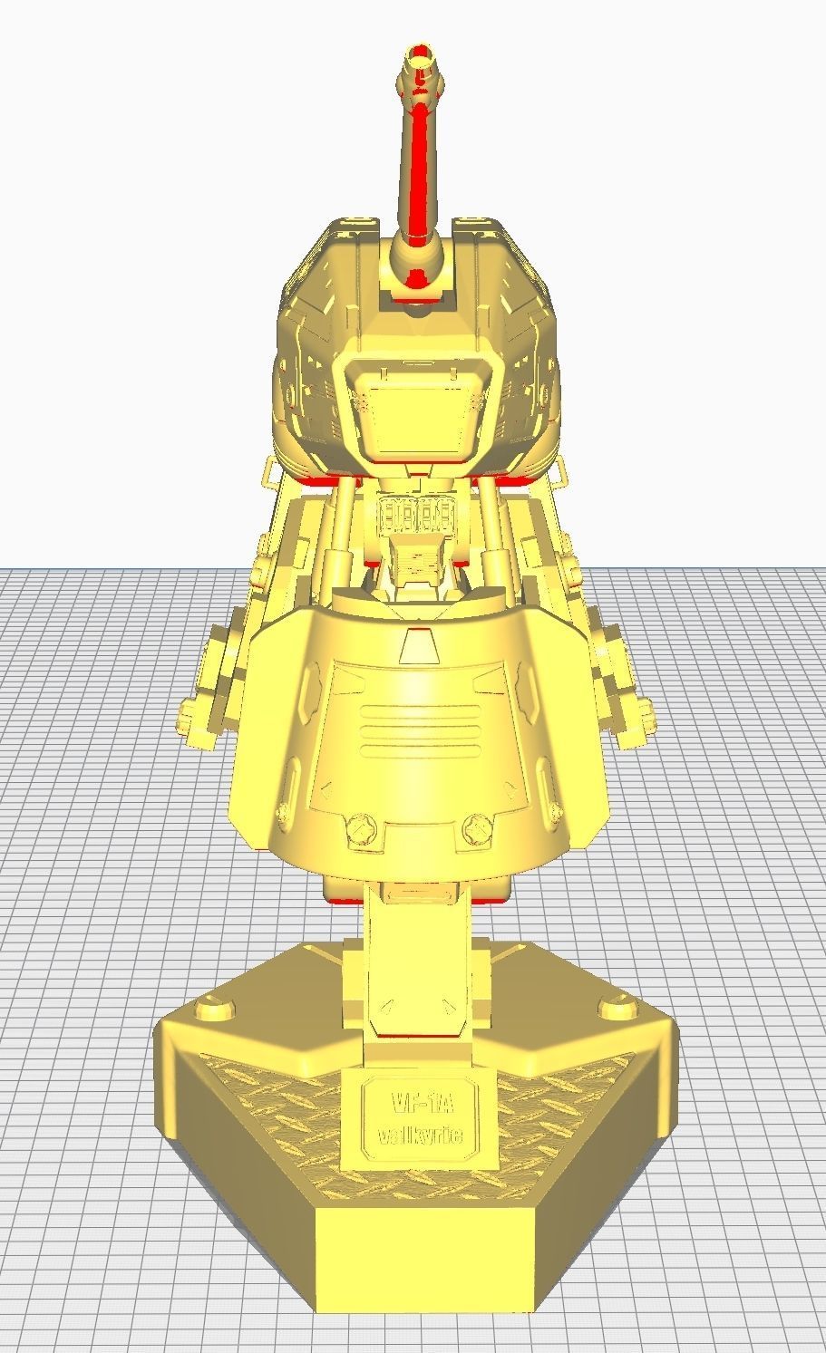 MACROSS VF-1A BUST 3D print model_9