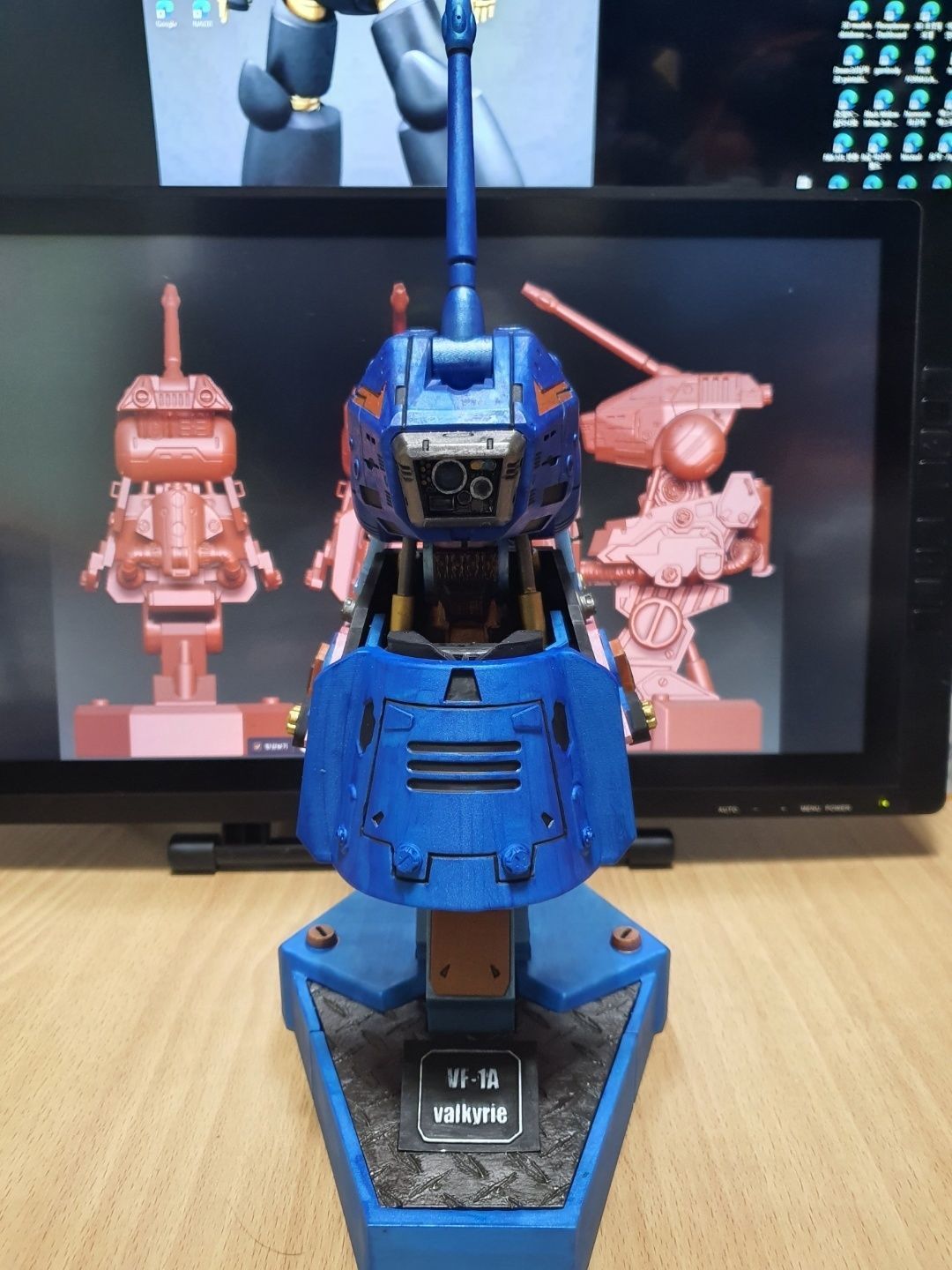 MACROSS VF-1A BUST 3D print model_1