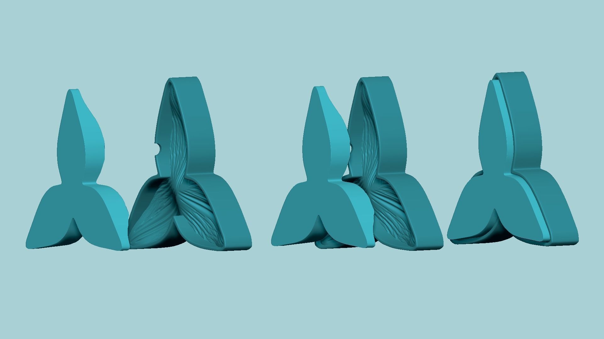 Asian Lily Flower - Molding Arrangement EVA Foam Craft 3D print model_10