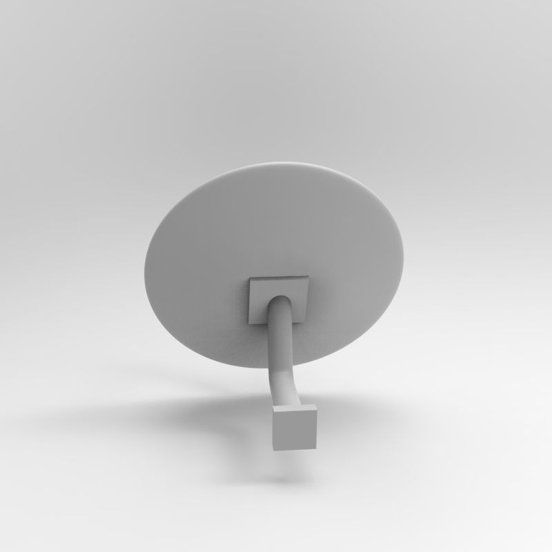 Satellite Dish Parabolic antenna 2 TYPES - 1-35 scale accessory 3D print model_4