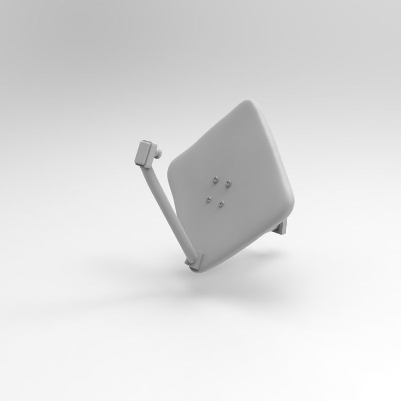 Satellite Dish Parabolic antenna 2 TYPES - 1-35 scale accessory 3D print model_30