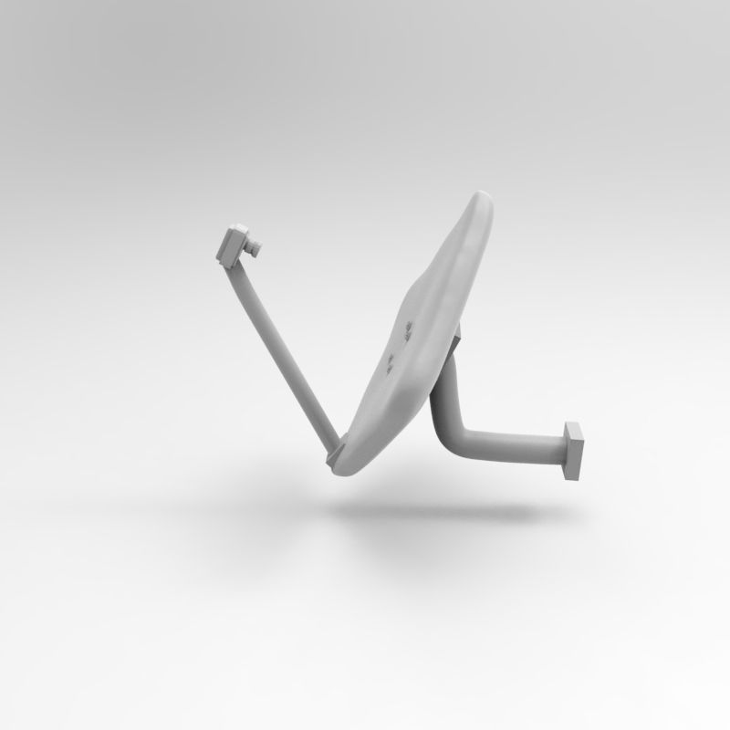 Satellite Dish Parabolic antenna 2 TYPES - 1-35 scale accessory 3D print model_32
