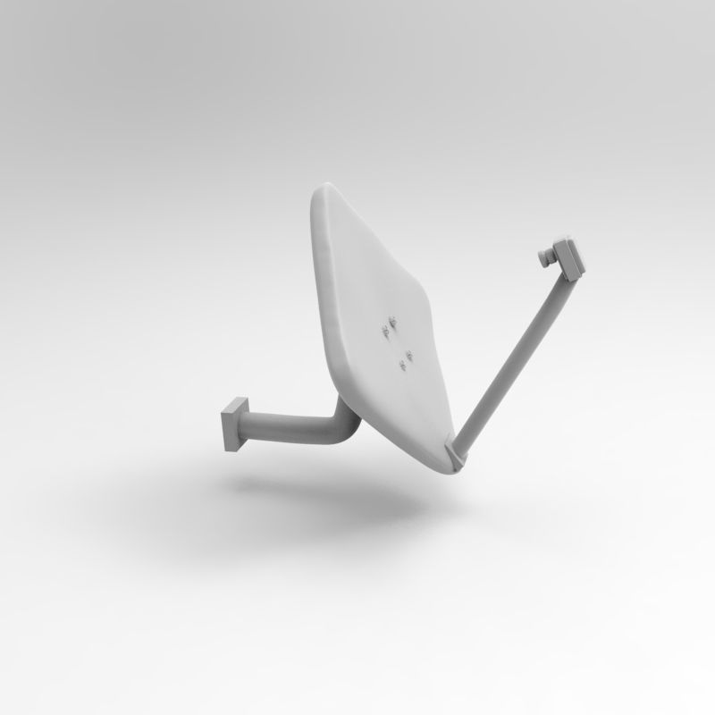 Satellite Dish Parabolic antenna 2 TYPES - 1-35 scale accessory 3D print model_25