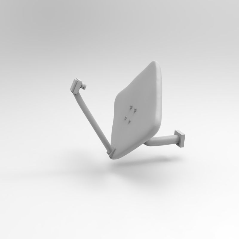 Satellite Dish Parabolic antenna 2 TYPES - 1-35 scale accessory 3D print model_31