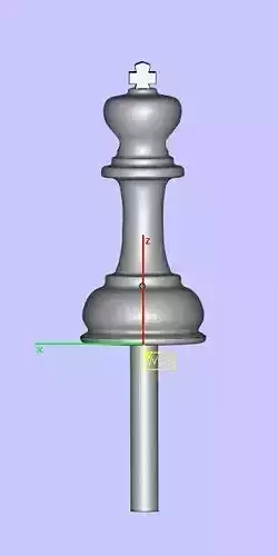 King Chess Piece 3d Model