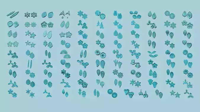 100 Flowers EVA Moldings - Super Collection - Arrangement Craft 