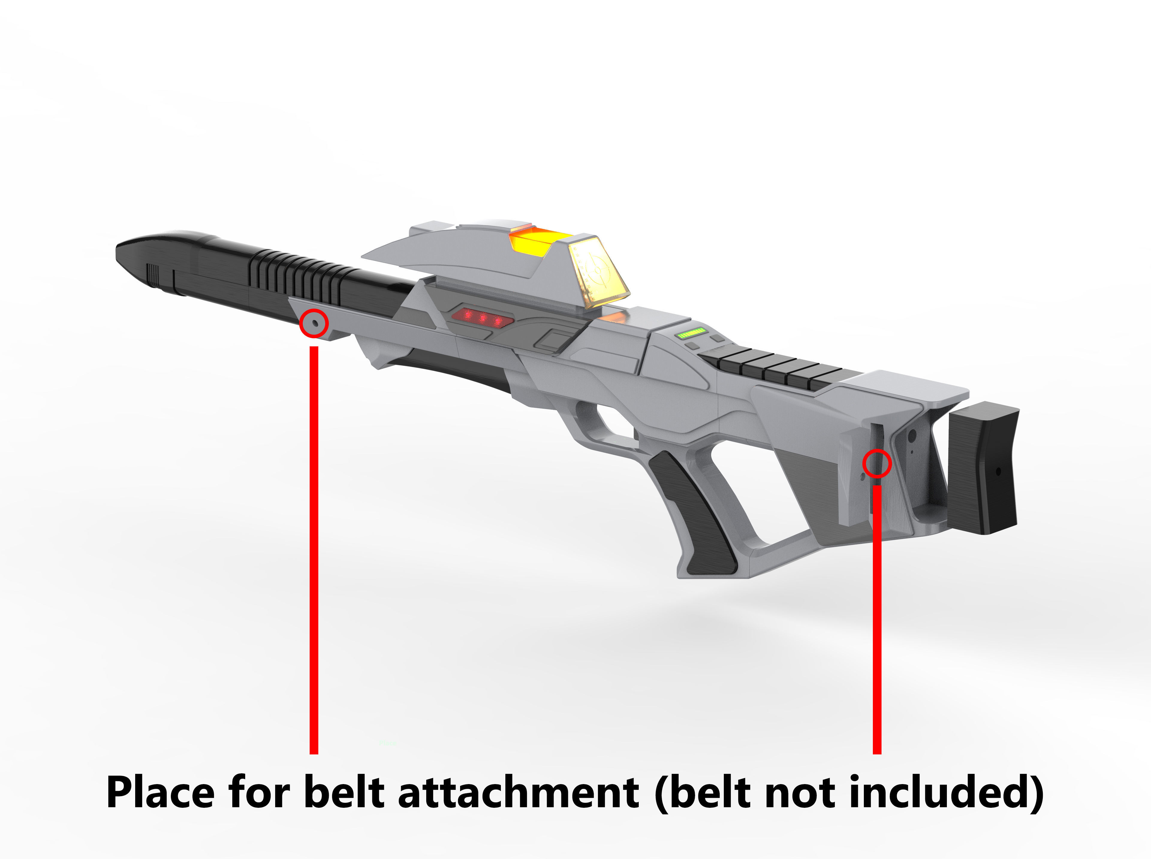 Type 3B Phaser - Star Trek - Printable 3d model - STL files 3D print model_8
