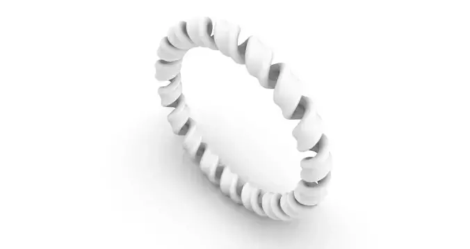 Spiral Cable Ring 3D print model