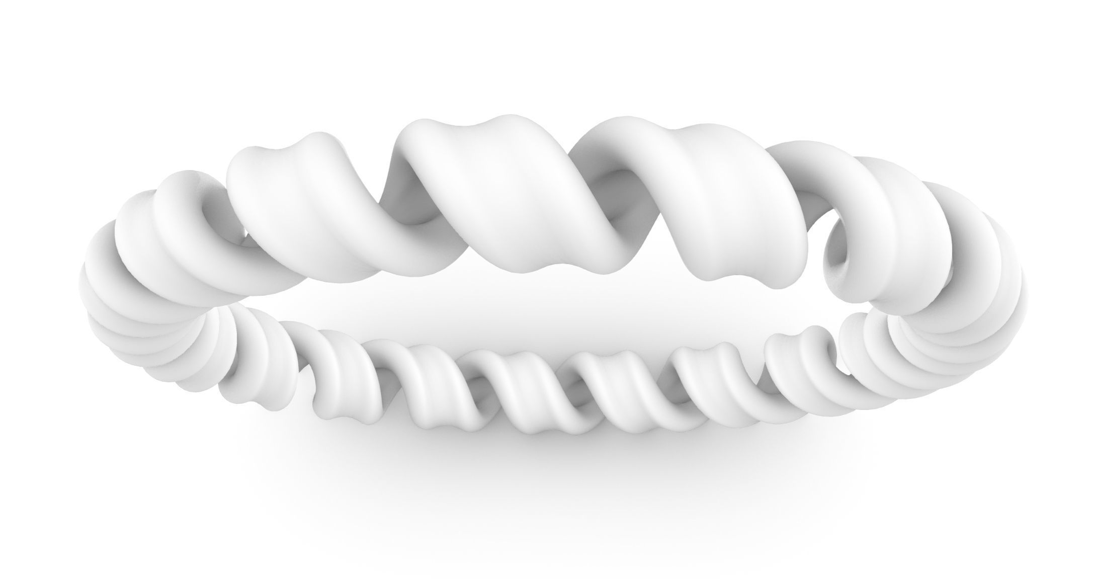 Spiral Cable Ring 3D print model_8