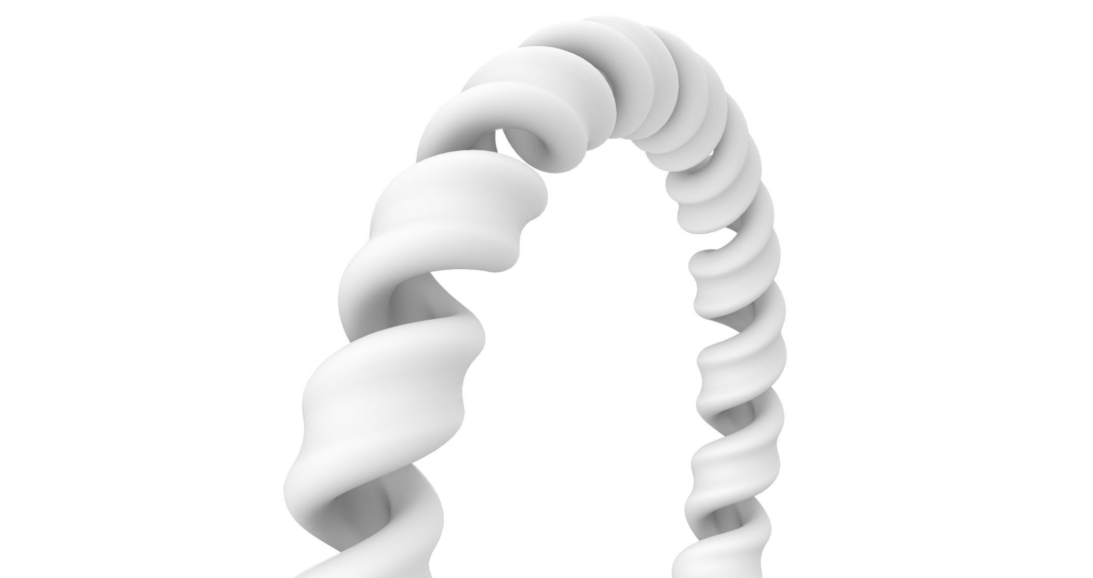 Spiral Cable Ring 3D print model_7