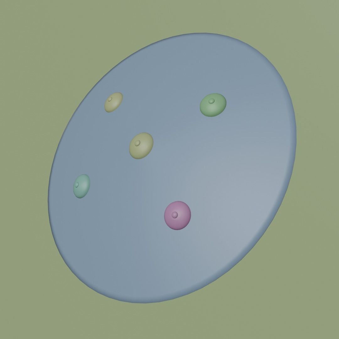 War Shield 3D model_2