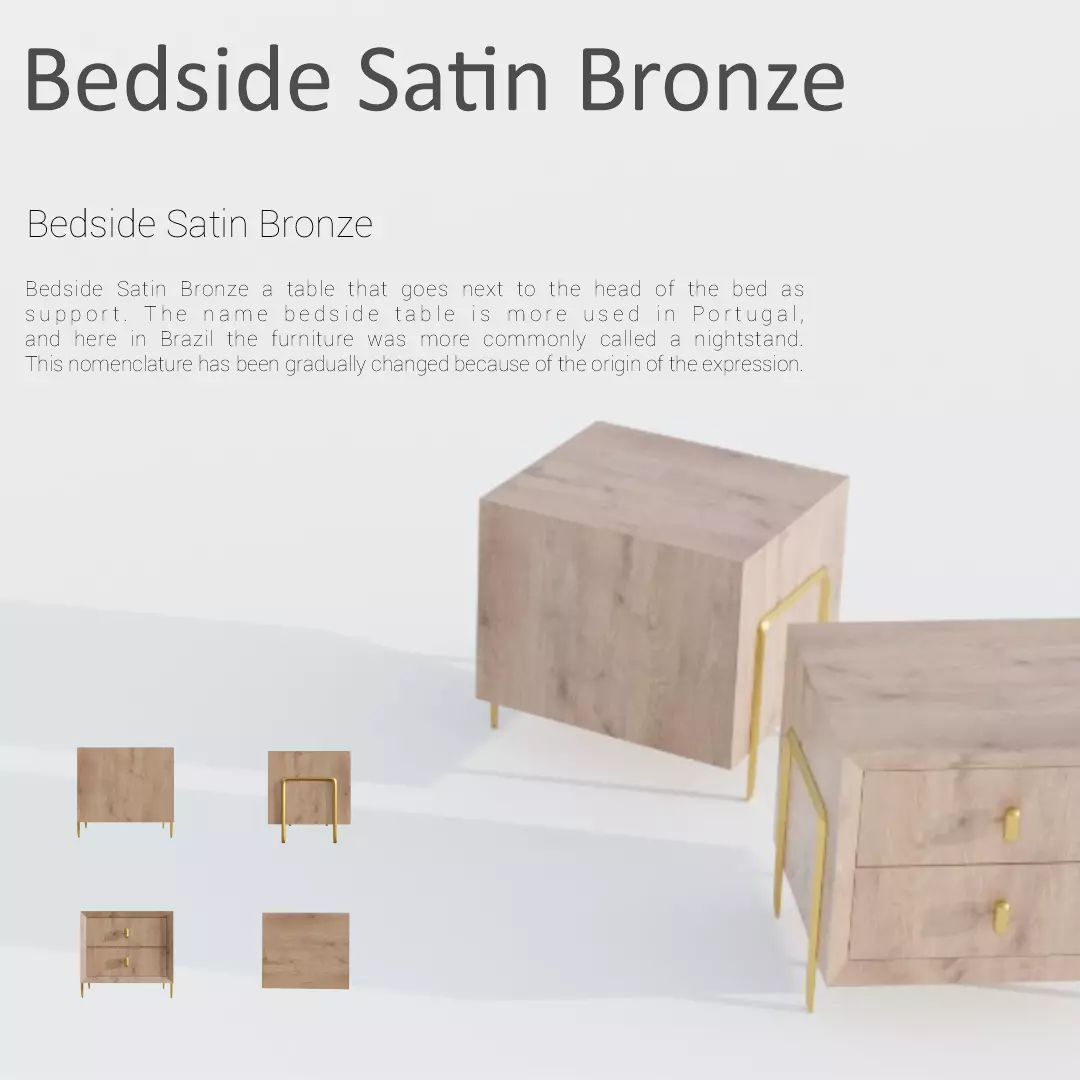 house bedside interior office 3D model