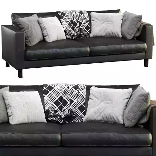 Leather Sofa Karlstad By Ikea 