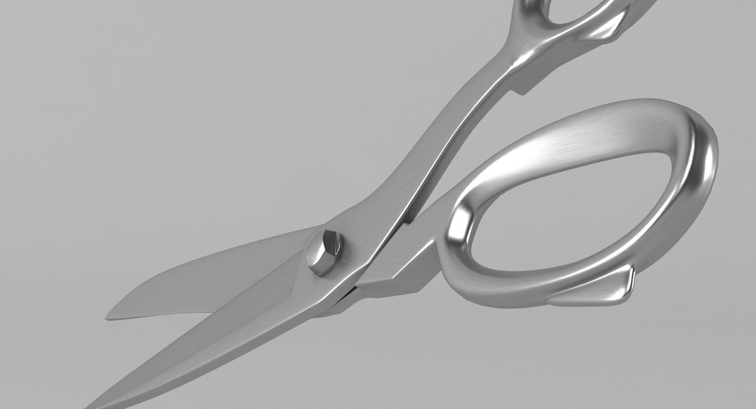 Scissors pair of 3D model_6
