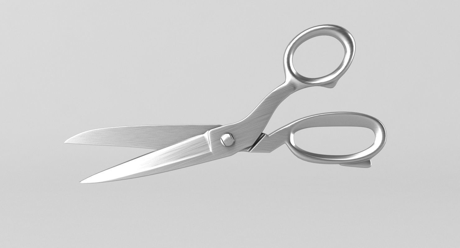Scissors pair of 3D model_1