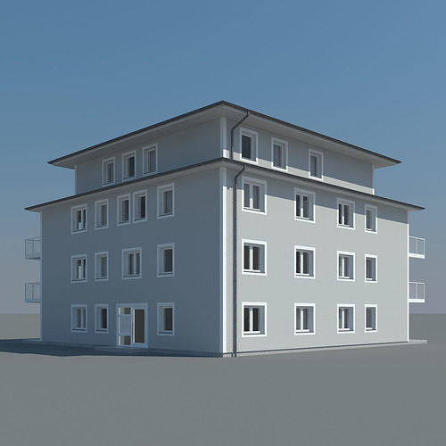 Condo Apartment Building 3D model 3