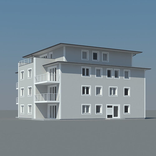 Condo Apartment Building 3D model 2
