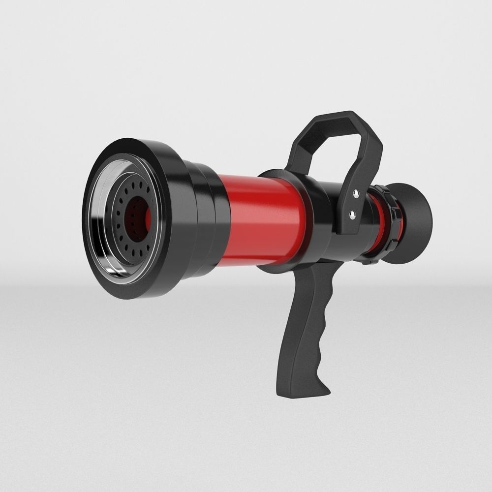 Fire Hose Nozzle 3D model_1