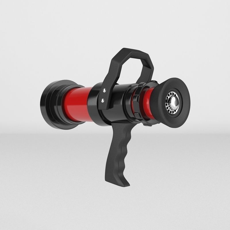 Fire Hose Nozzle 3D model_2