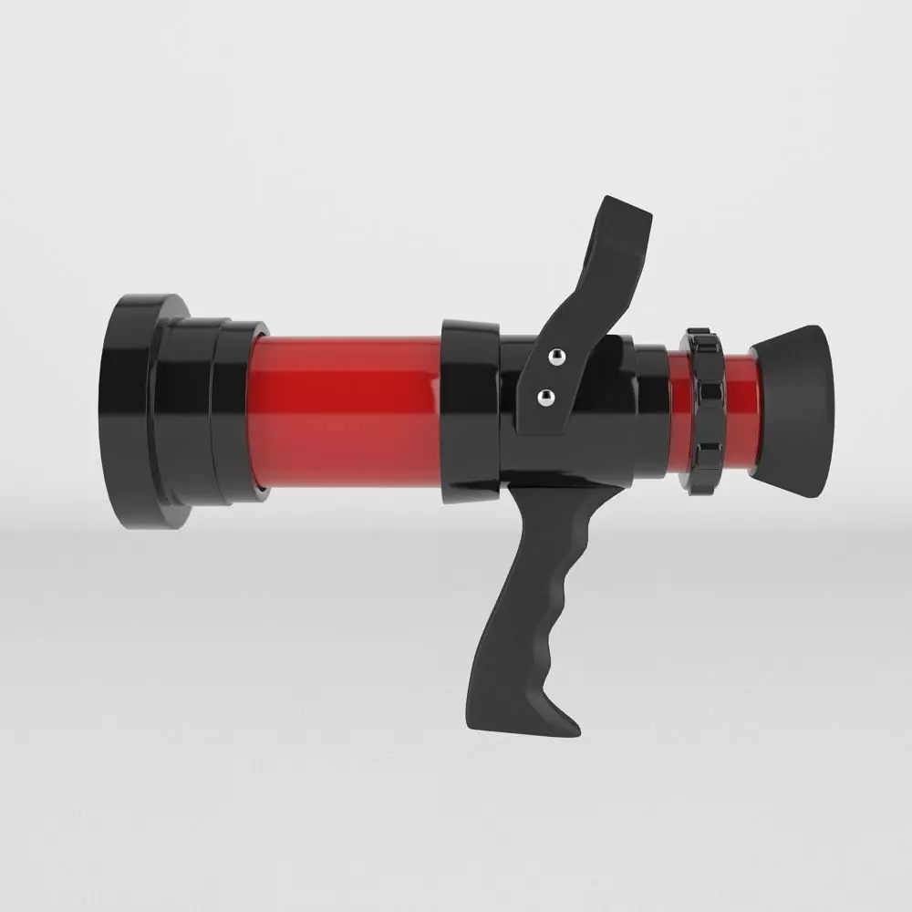 Fire Hose Nozzle 3D model_0