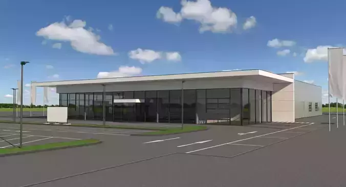 Generic Car Dealership 3D model