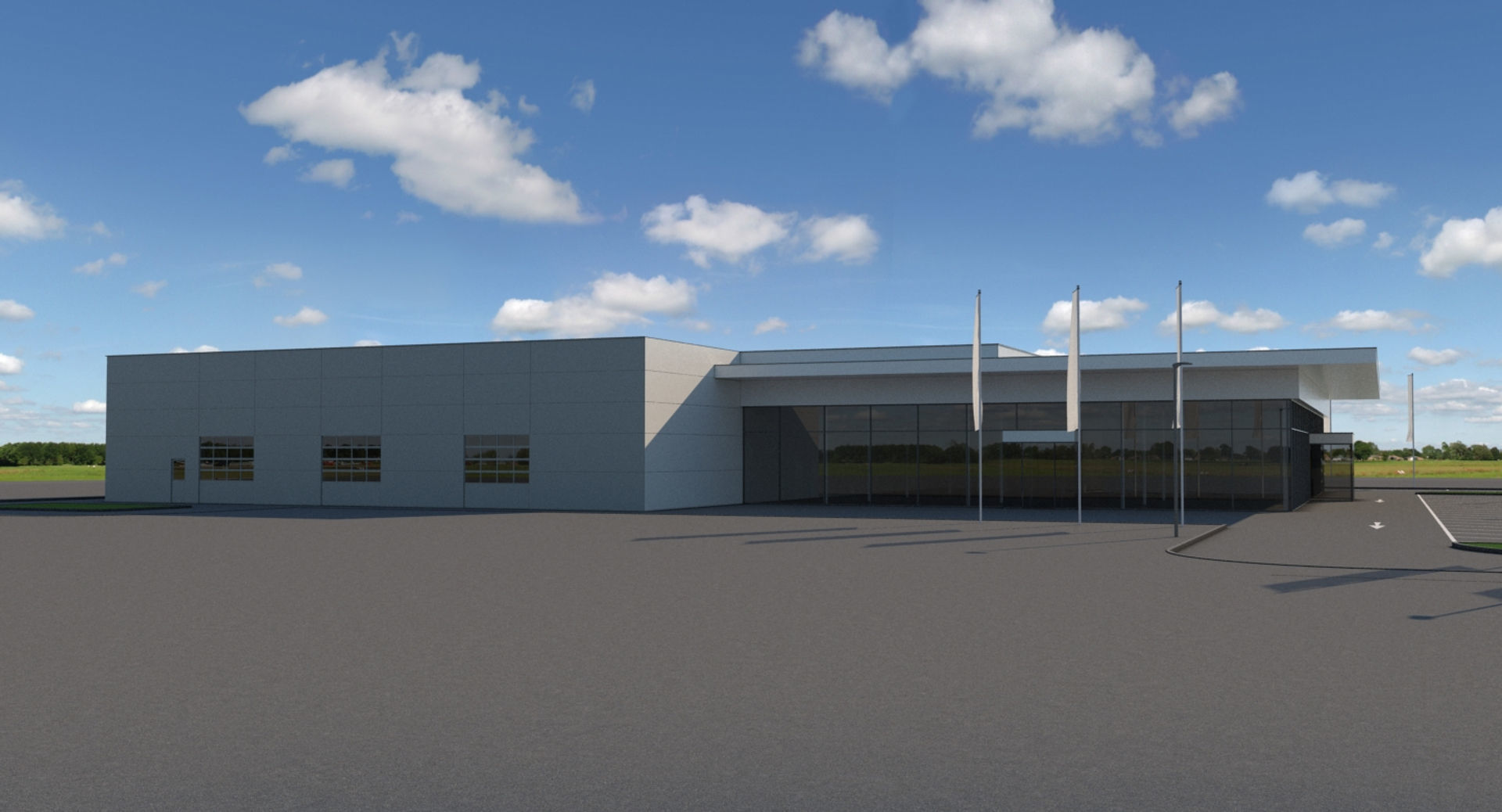 Generic Car Dealership 3D model_13