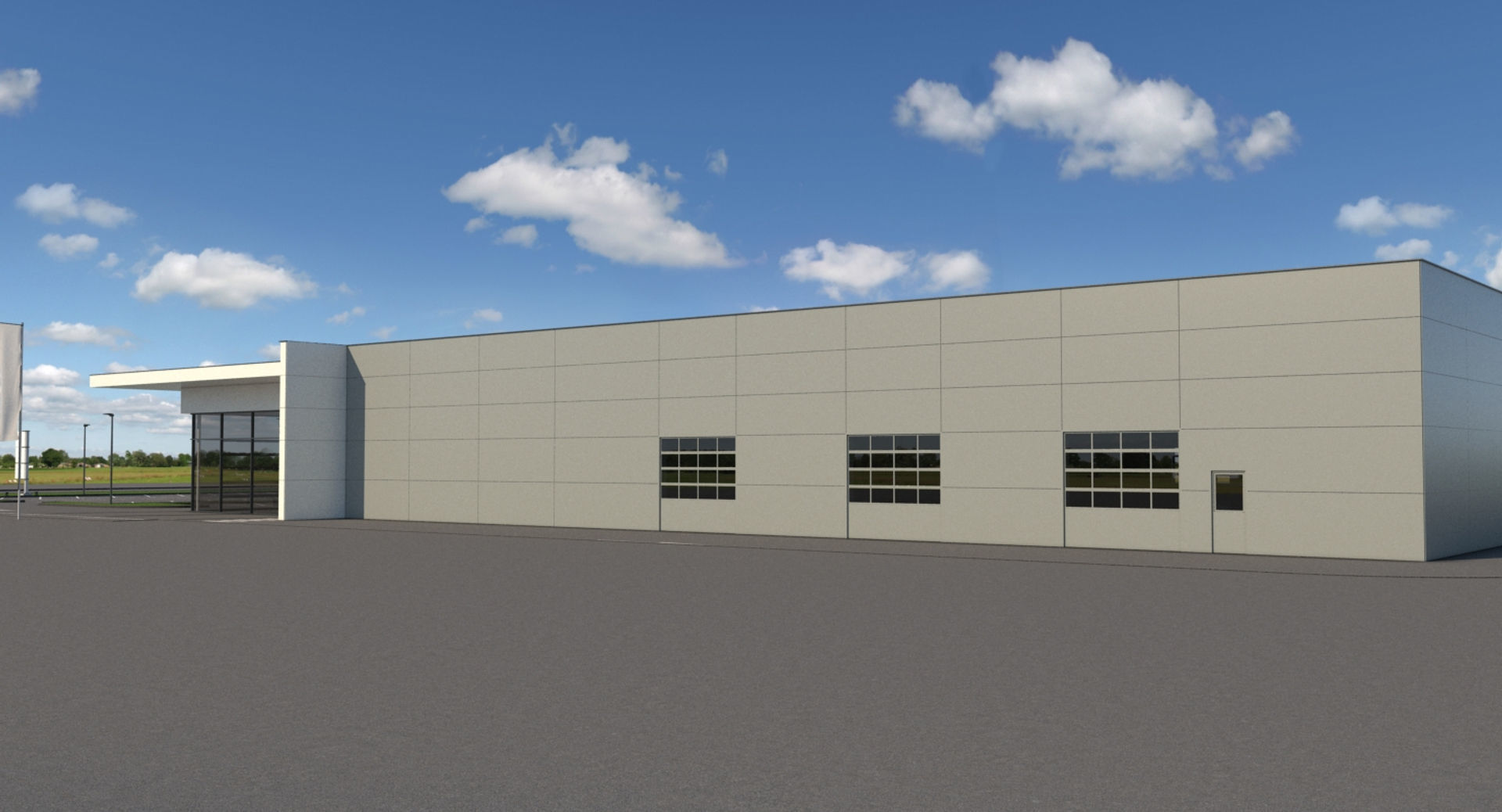 Generic Car Dealership 3D model_14