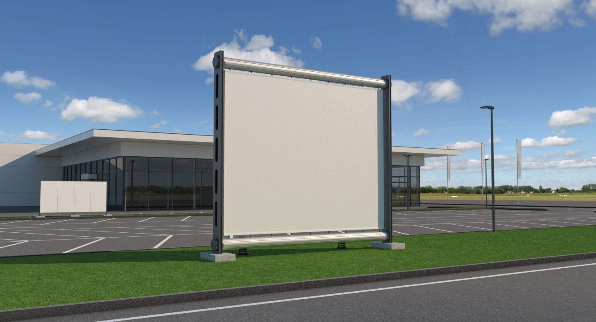 Generic Car Dealership 3D model_6