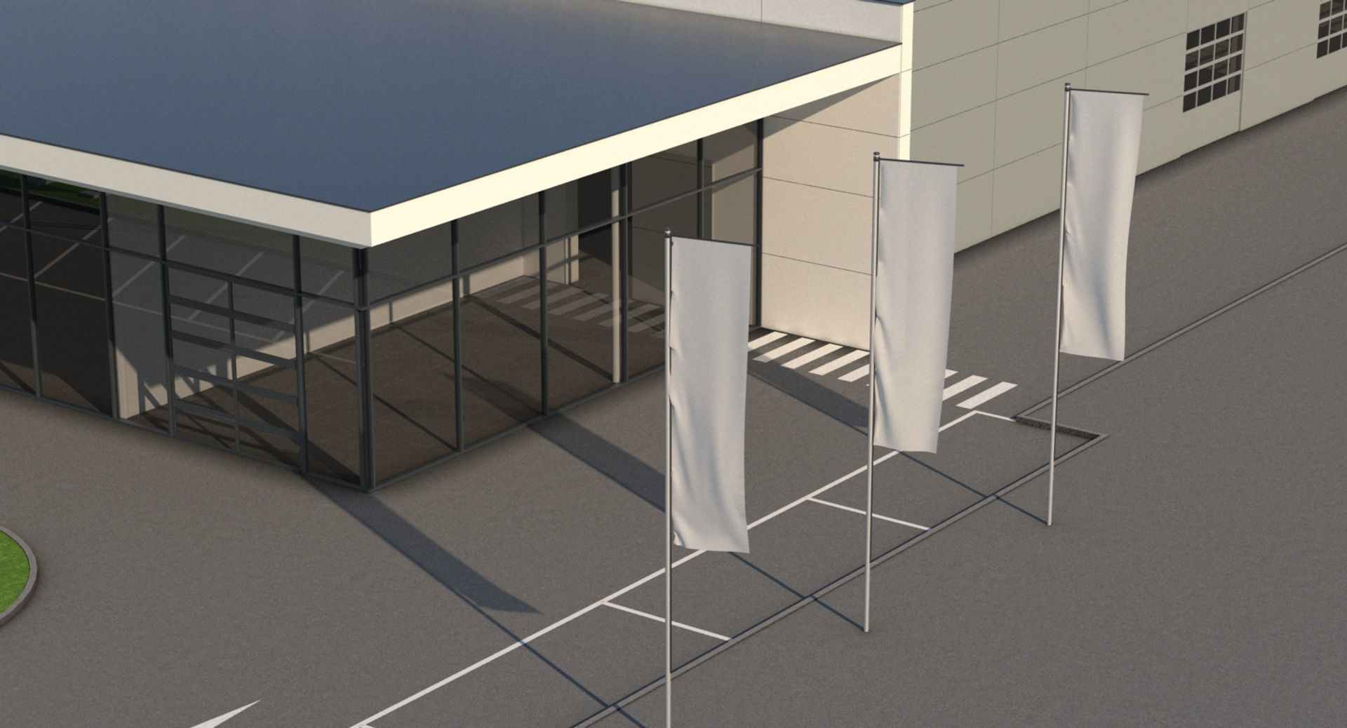 Generic Car Dealership 3D model_11