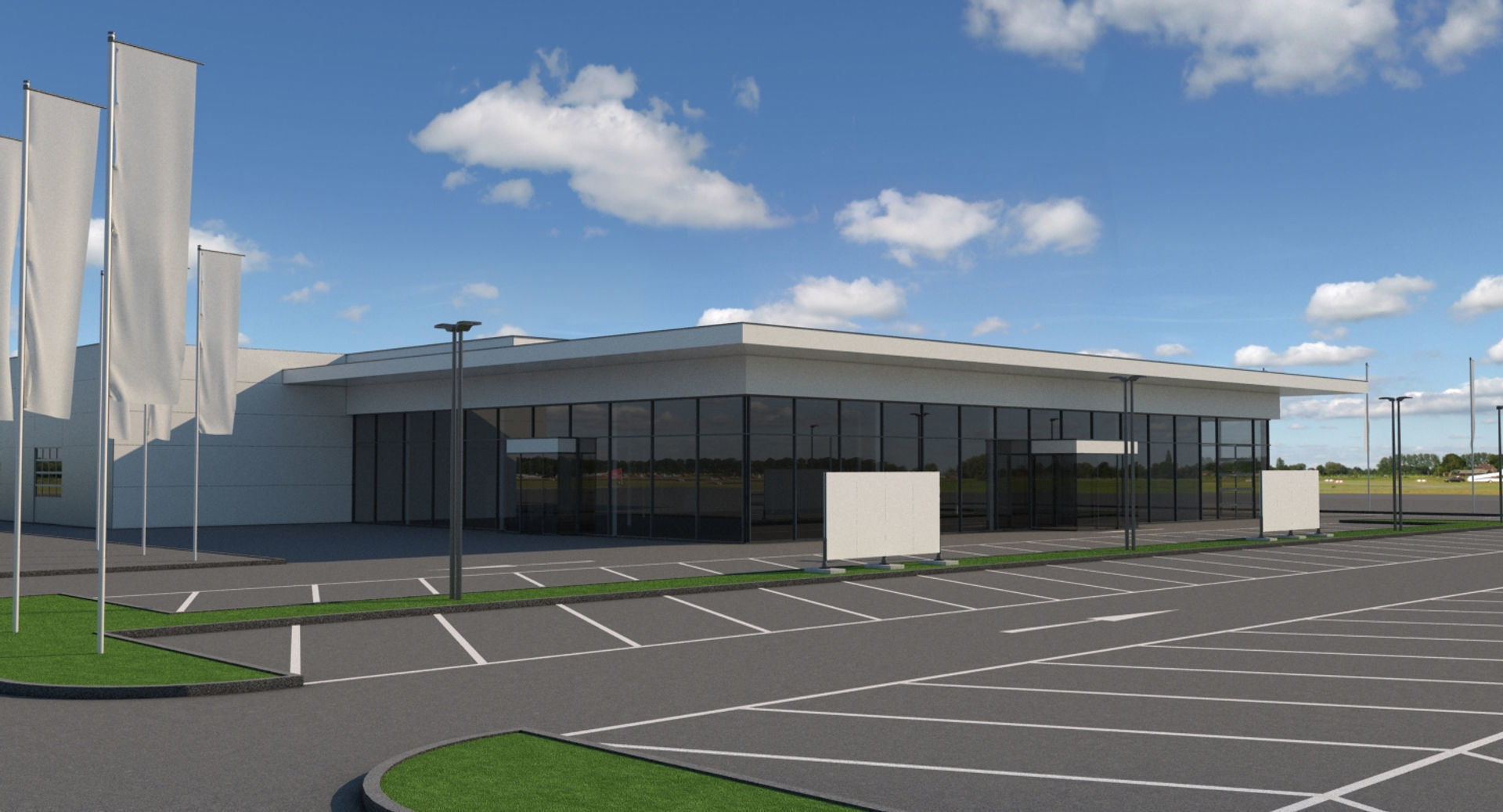 Generic Car Dealership 3D model_1