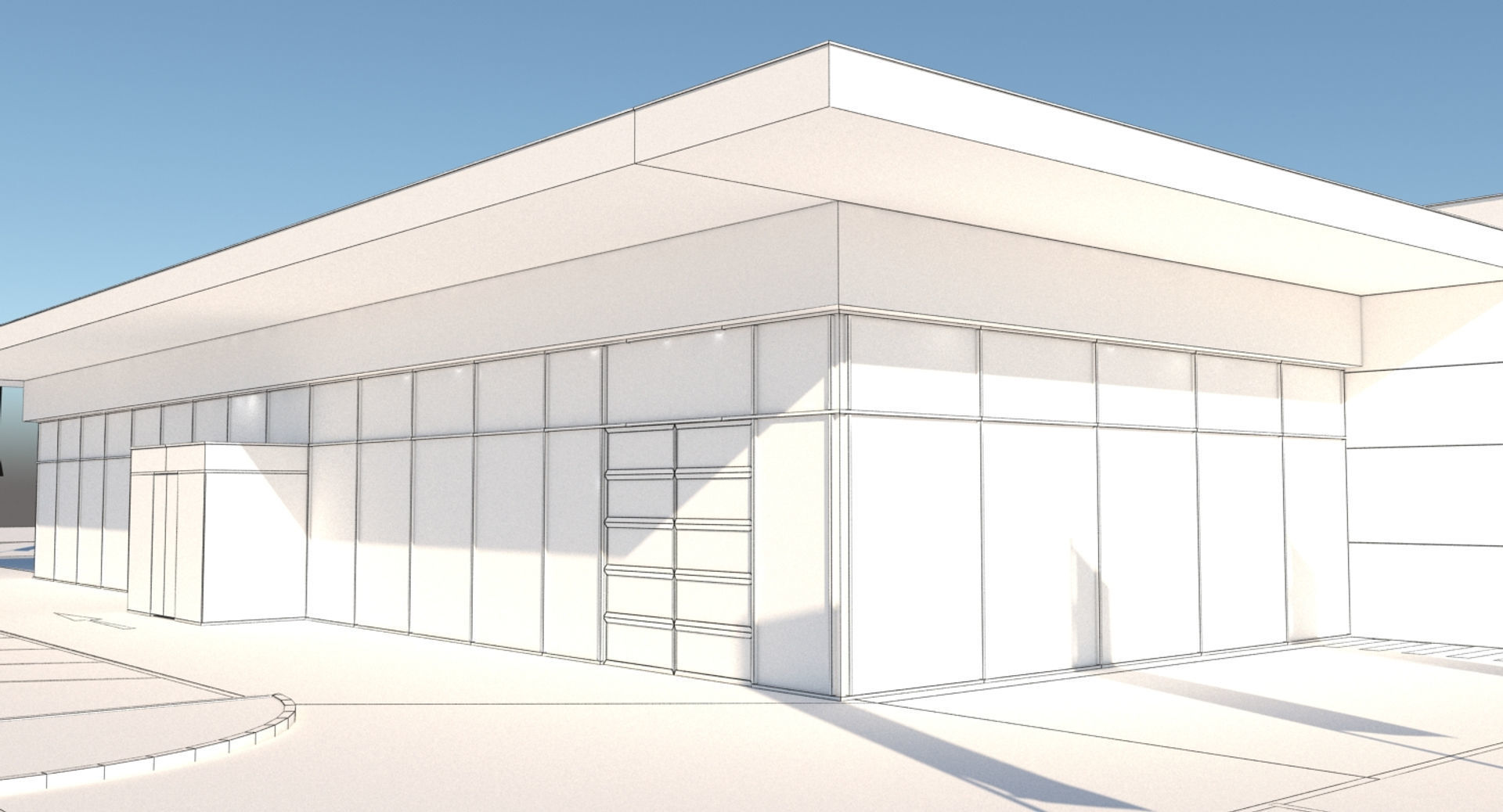 Generic Car Dealership 3D model_19