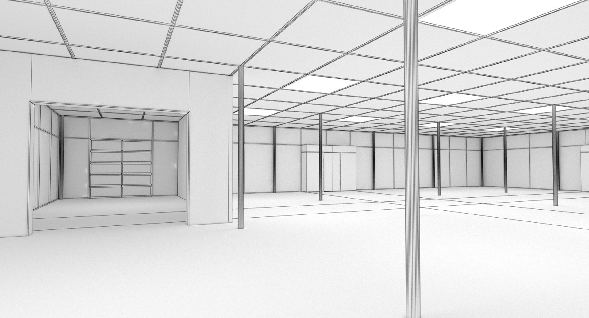 Generic Car Dealership 3D model_16