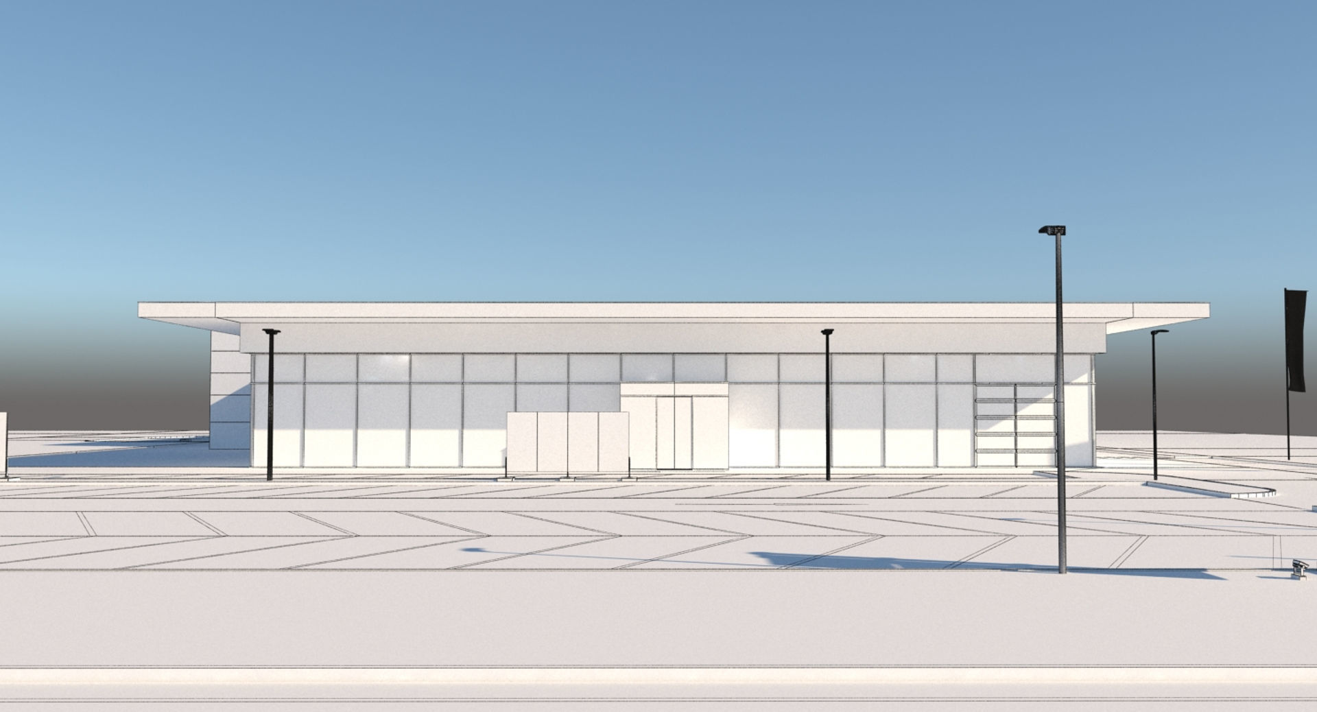 Generic Car Dealership 3D model_18