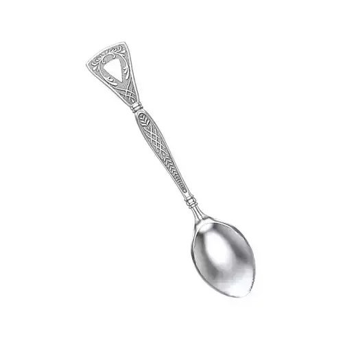 Teaspoon with floral ornament 