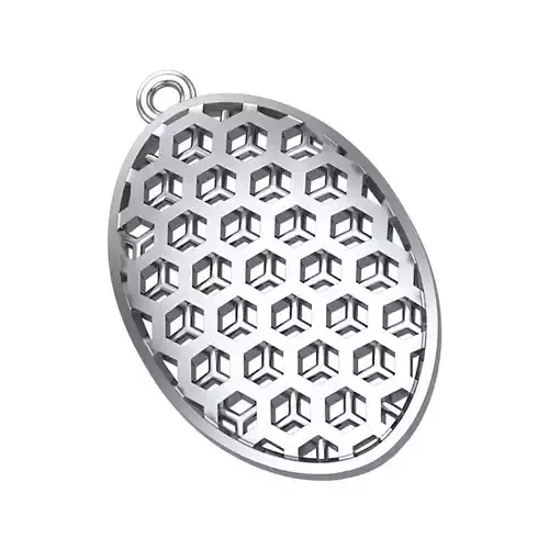 Pendant oval geometry pentagon
