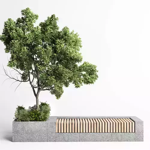 Urban Environment Urban Furniture Green Benches