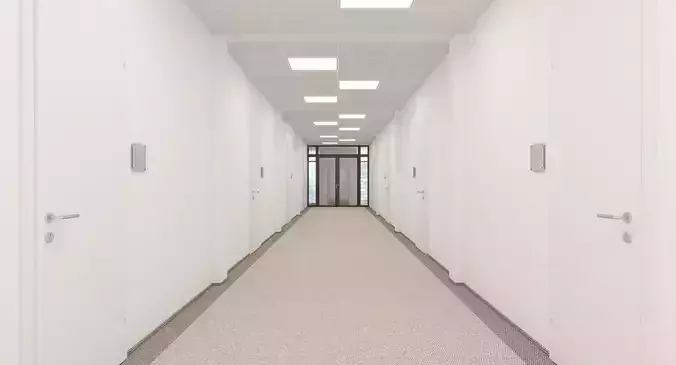 Office Hallway 3D model