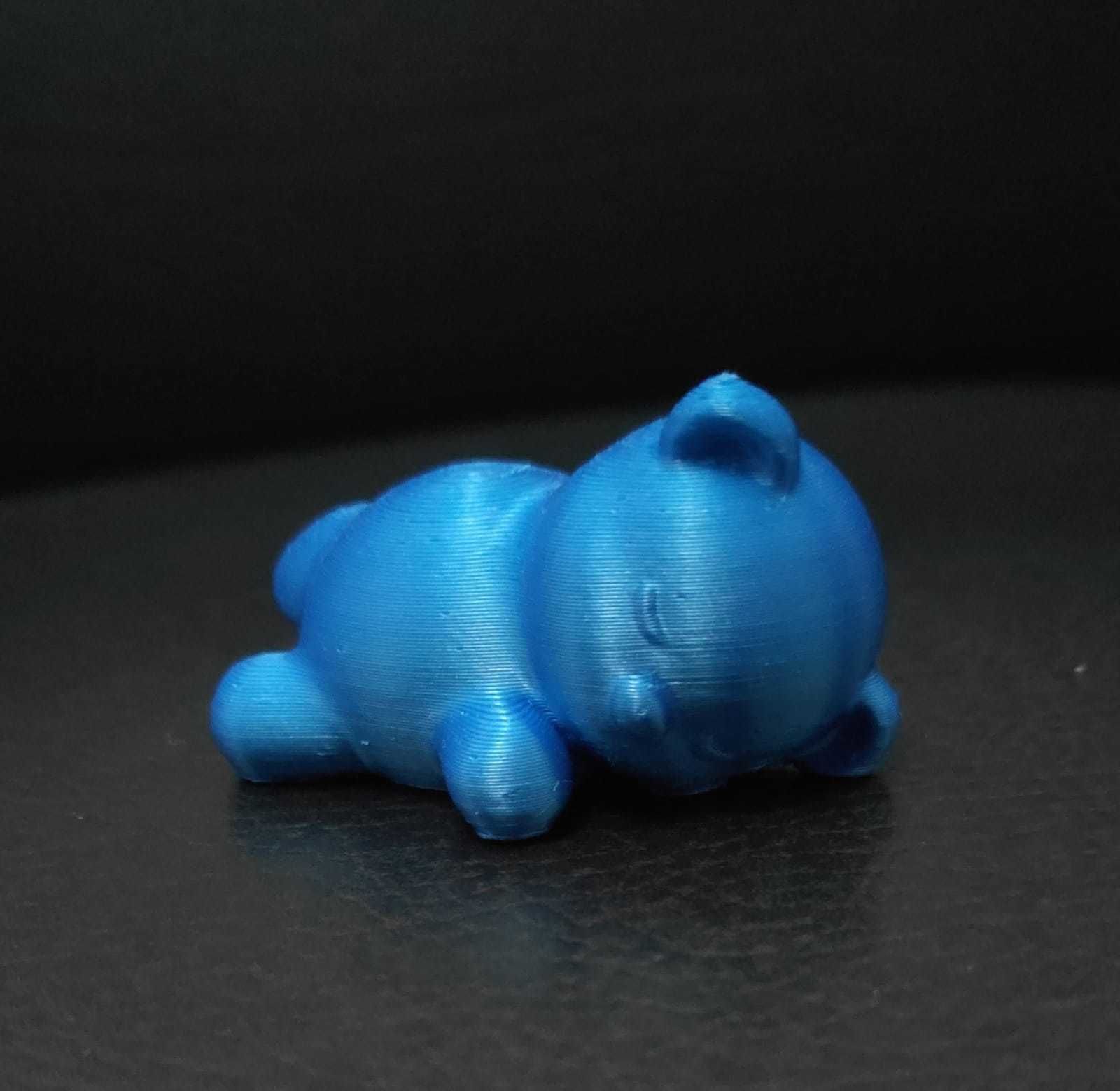 Sleeping Otter 3D print model_9