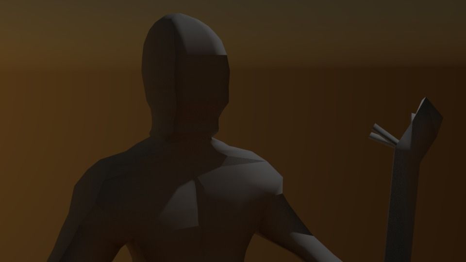 Monster Low-Poly human Low-poly 3D model_2