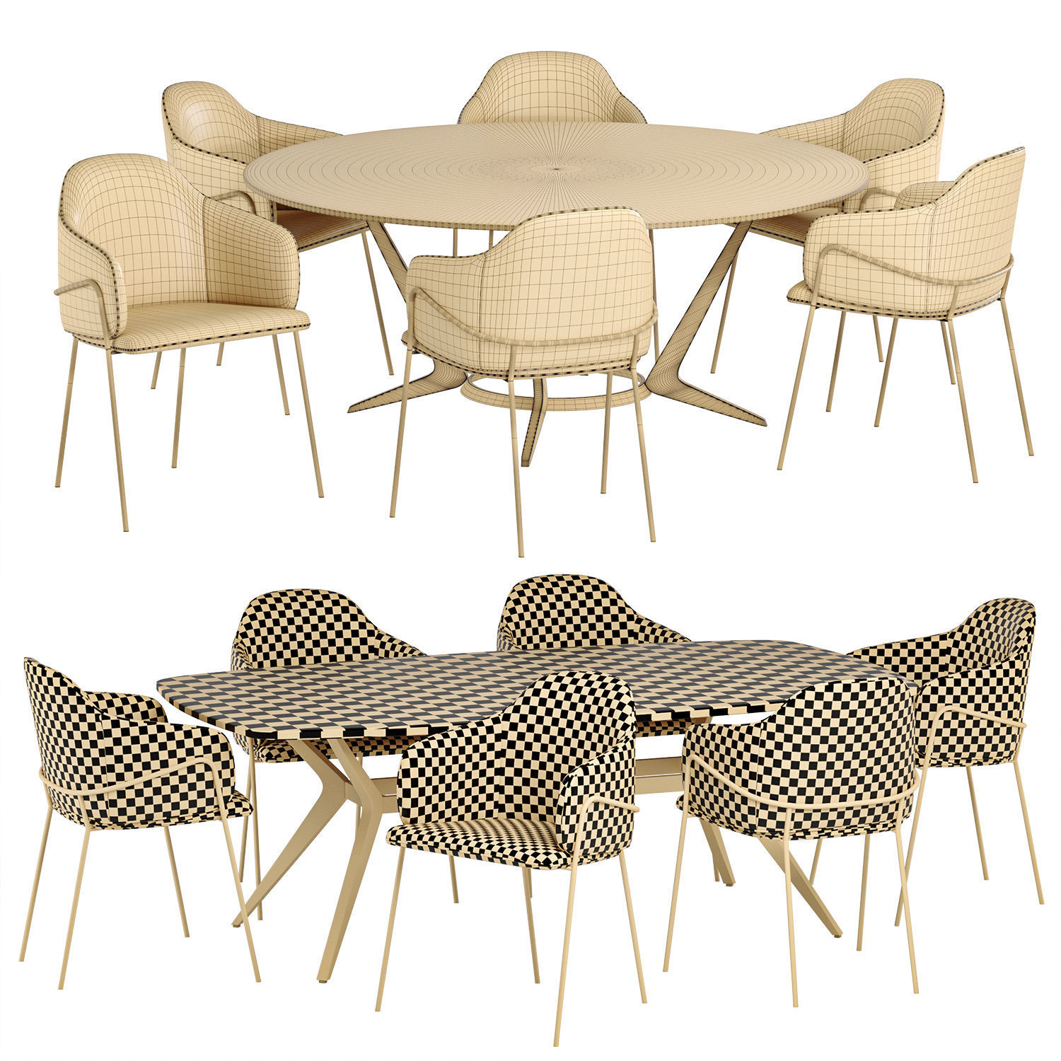 dinner set 01 3D model_3