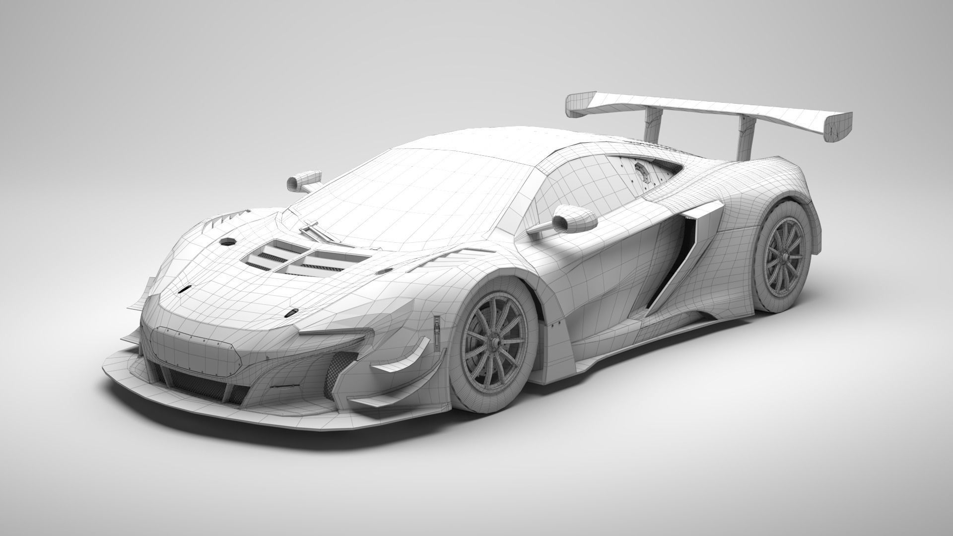 Mclaren 650s GT3 3D model_7