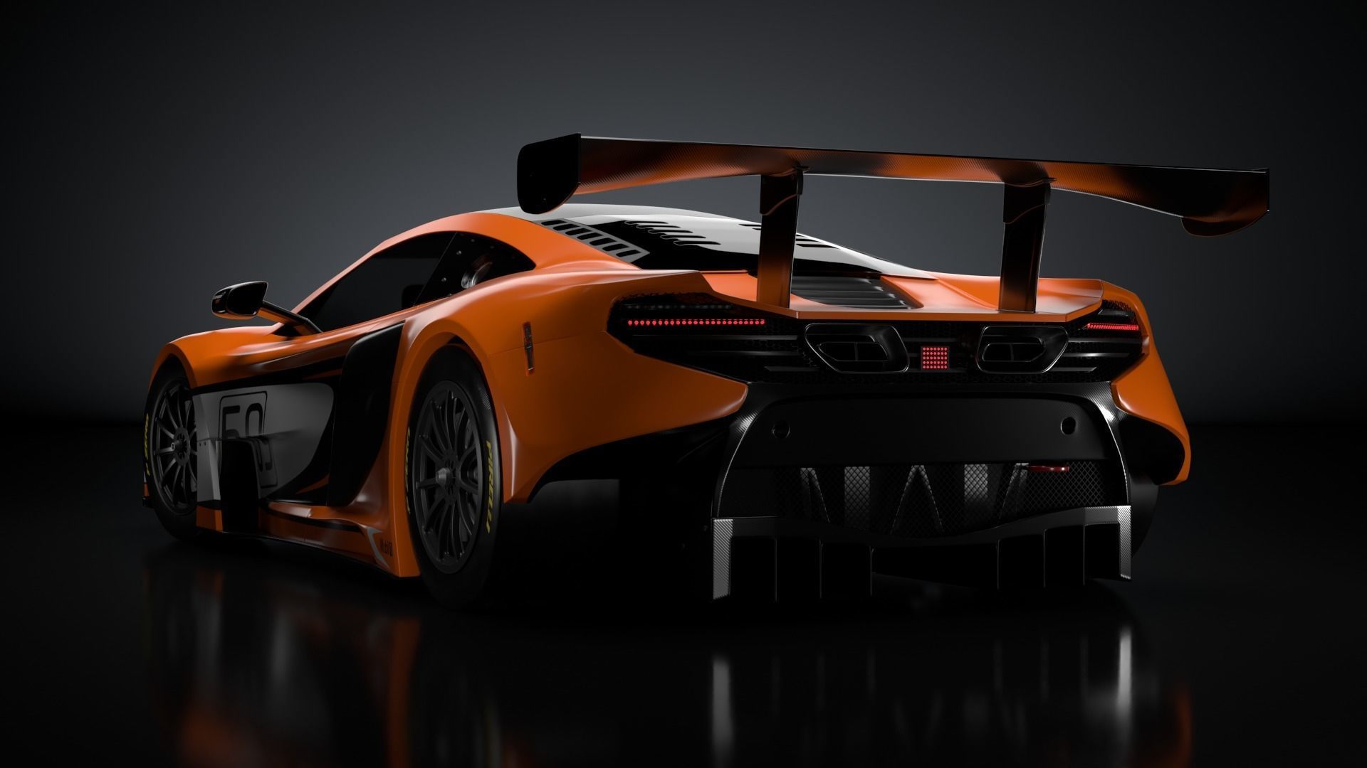 Mclaren 650s GT3 3D model_4