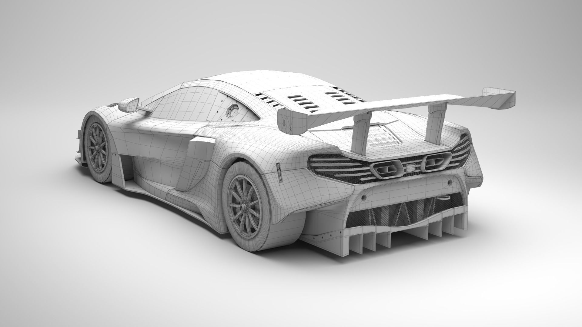 Mclaren 650s GT3 3D model_9