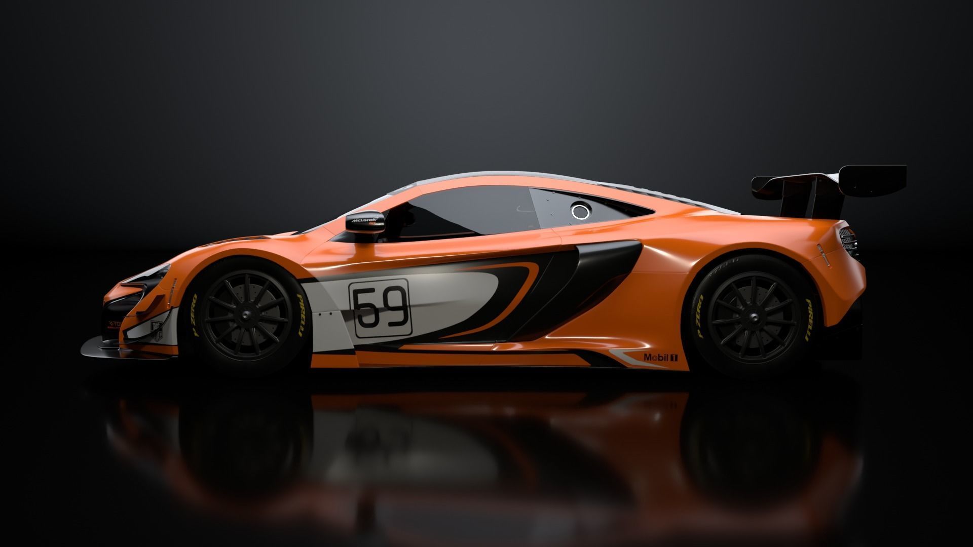 Mclaren 650s GT3 3D model_5